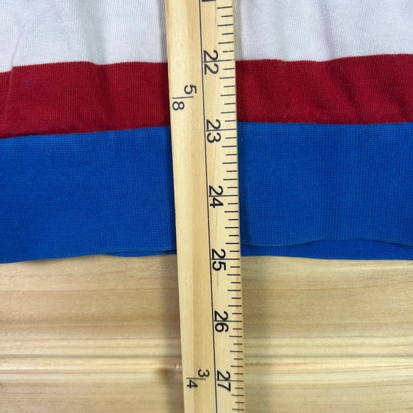 Ecko Unltd Hoodie Boys Medium Red White and Blue Striped Long Sleeve Sweater - Picture 10 of 10